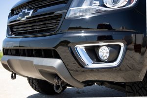 Chevrolet Colorado Tow Hook to Shackle Conversion Kit - Front - Rough Country - D-Ring Combo - Black - '15-'22